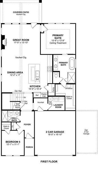 2D floor plan layout of this home in Heritage Ranch, Sherman, TX (Image 4). 2D floor plan layout of this home in Heritage Ranch, Sherman, TX (Image 4).