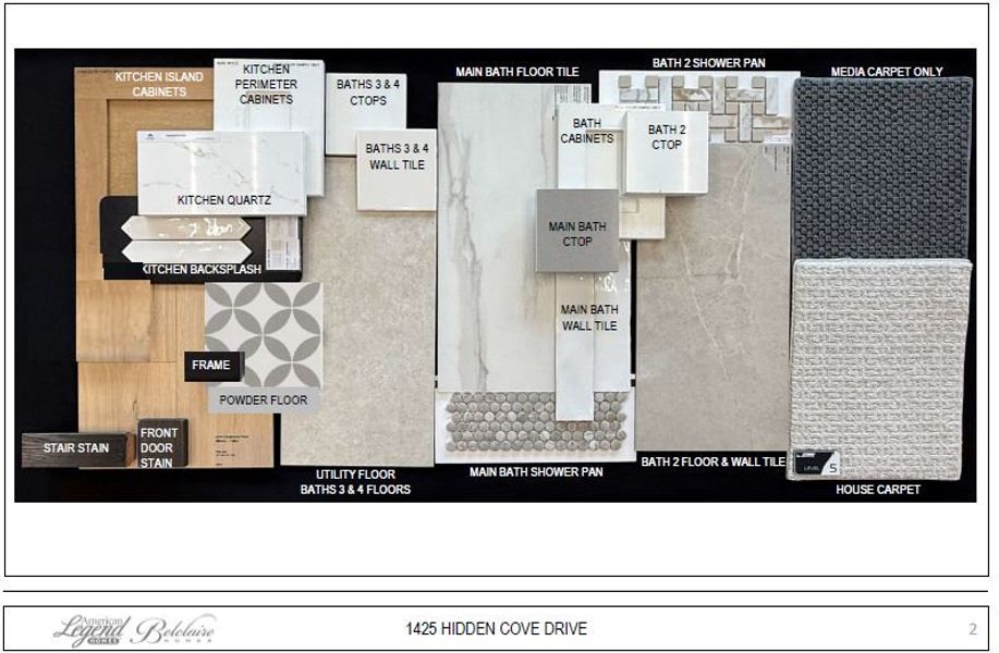 Representative photo of design selections for 1425 Hidden Cove Drive