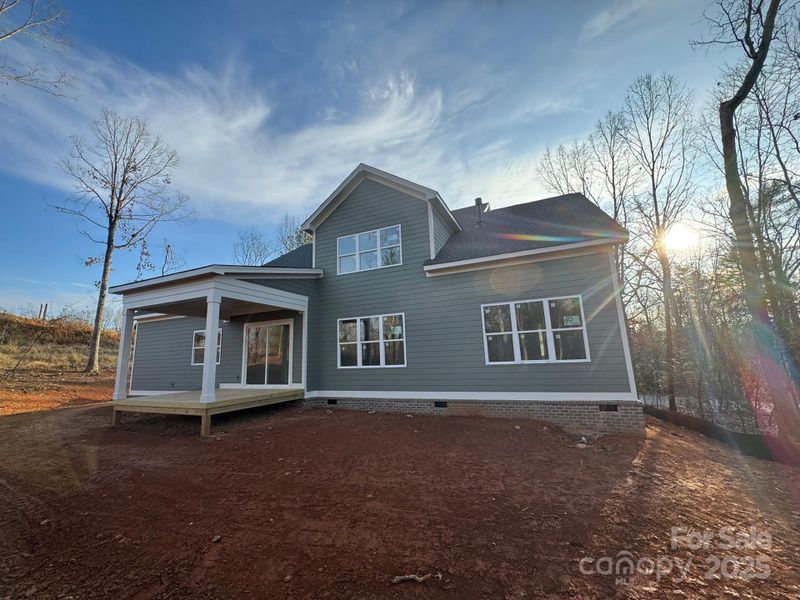 Exterior details and patio area of a home in , Hickory (Image 6).