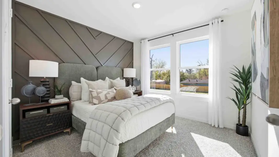 Representative furnished interior of a home built from the Hibiscus by D.R. Horton in Palmi, Houston (Image 12).