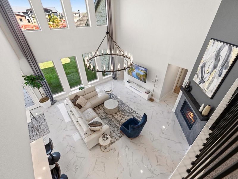 The view from above, is equally stunning.