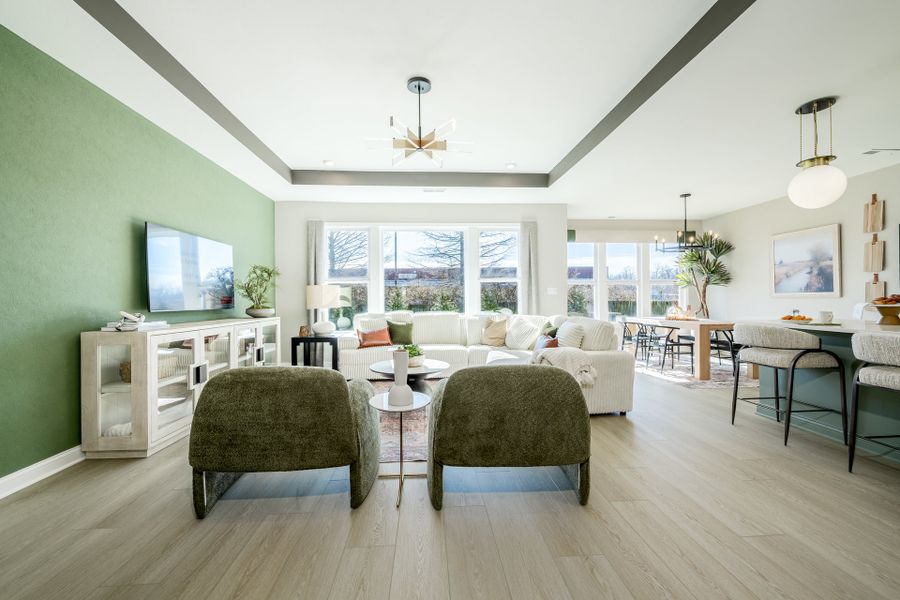 Representative furnished interior of a home built from the Magnolia by Fischer Homes in Vista Hills, Louisville (Image 6).