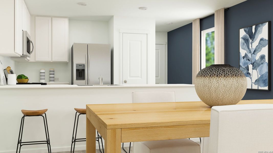 Furnished interior view inside a new home in Tres Laurels, San Antonio (Image 9).