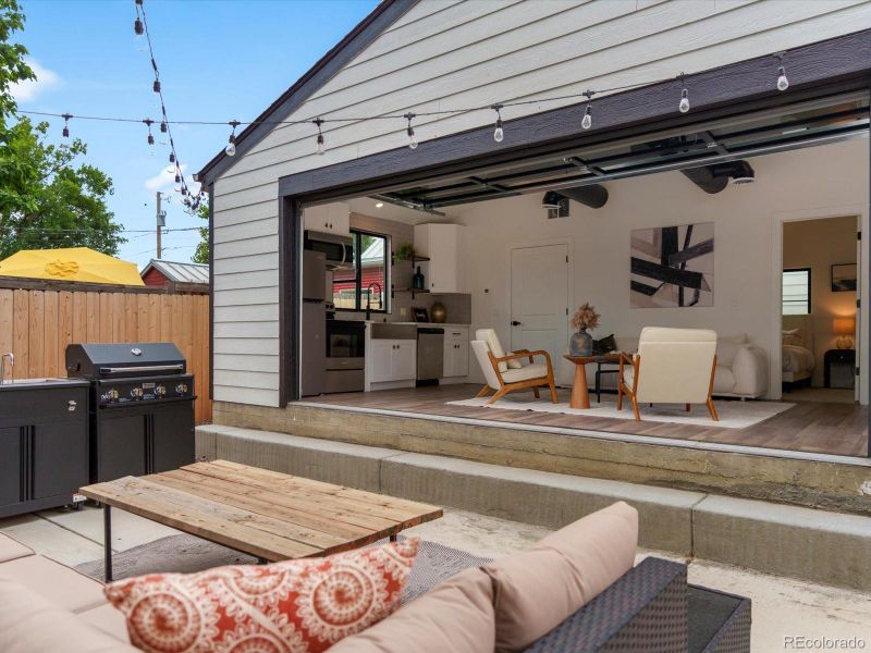 Exterior details and patio area of a home in , Denver (Image 4). Exterior details and patio area of a home in , Denver (Image 4).