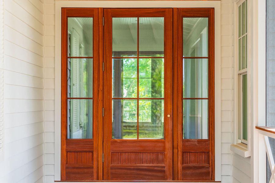 Exterior details and patio area of a home in , Johns Island (Image 7). Exterior details and patio area of a home in , Johns Island (Image 7).