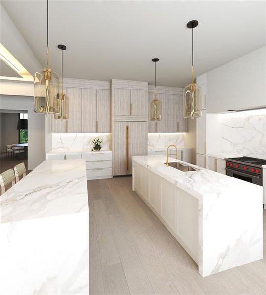 Furnished interior view inside a new home in , Alpharetta (Image 17).