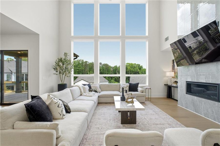Furnished interior view inside a new home in , Alpharetta (Image 17).