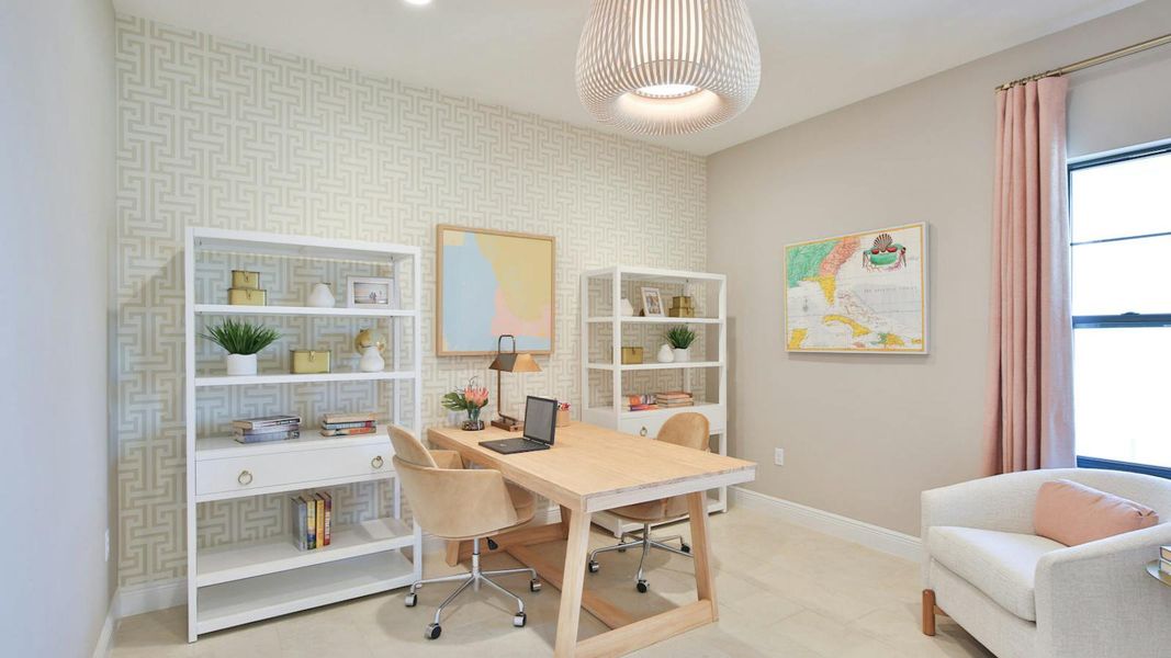 Furnished interior view inside a new home in Grand Park Real Estate and Homes for Sale in Sarasota, FL - Neal Communities, Sarasota (Image 13).