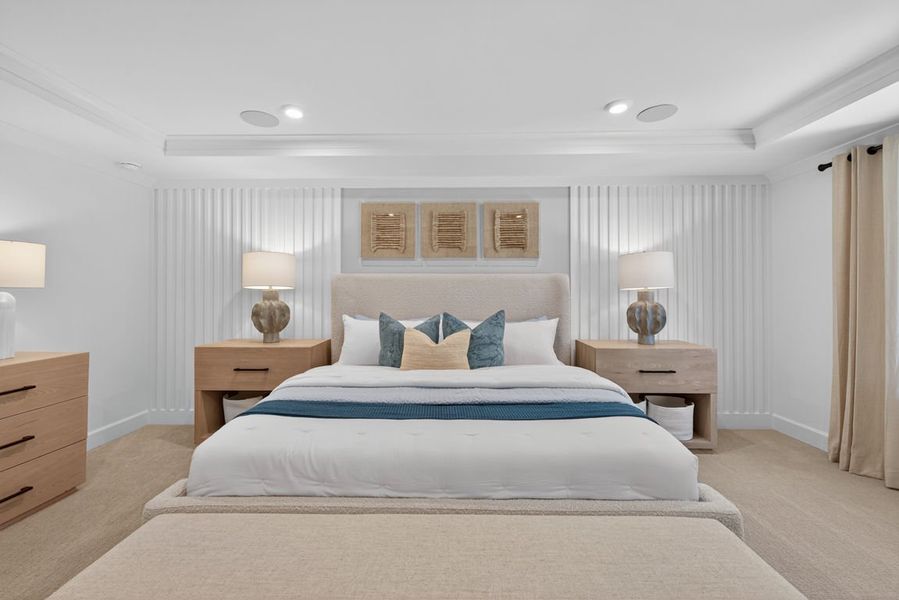 Representative furnished interior of a home built from the Hampton by Pulte Homes in Watermist at Mirror Lake, Villa Rica (Image 53).