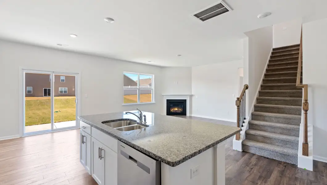 Furnished interior view inside a new home in Durbin Meadows Traditions, Fountain Inn (Image 11).