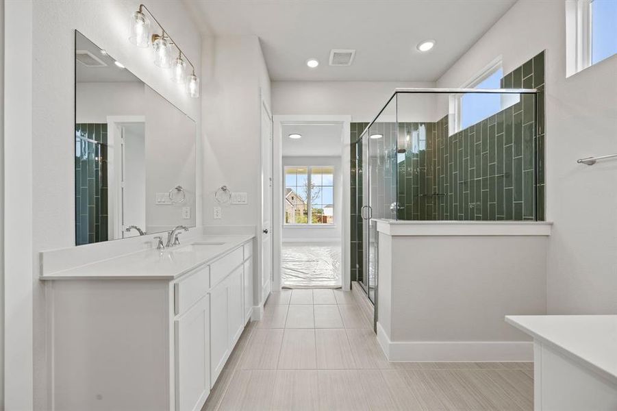 Furnished interior view inside a new home in The Heights at Uptown Celina, Celina (Image 11). Furnished interior view inside a new home in The Heights at Uptown Celina, Celina (Image 11).