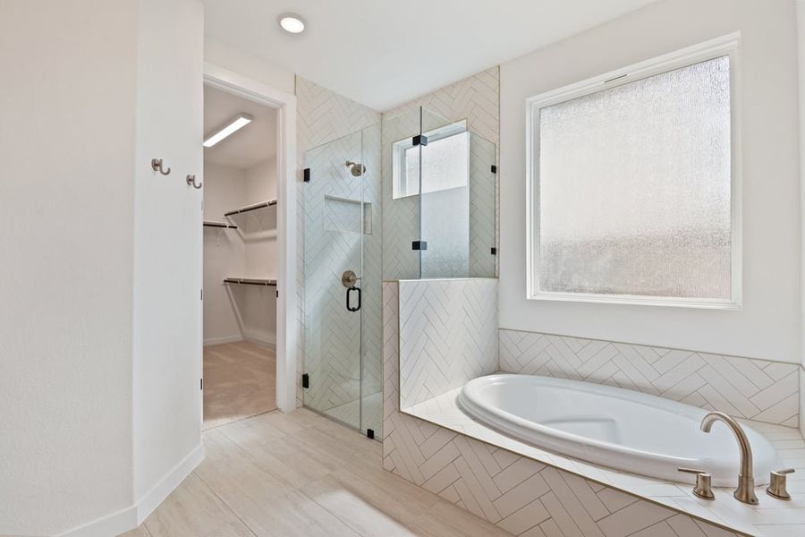 Furnished interior view inside a new home in Terrace Collection at Heritage, Dripping Springs (Image 14).