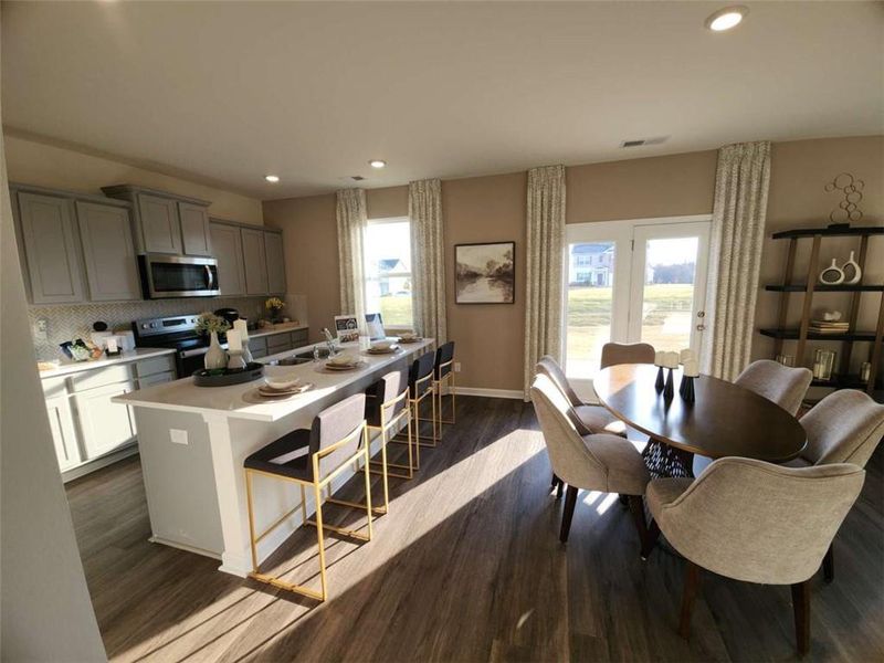 Furnished interior view inside a new home in Cedar Ridge - Locust Grove Station, Locust Grove (Image 8). Furnished interior view inside a new home in Cedar Ridge - Locust Grove Station, Locust Grove (Image 8).