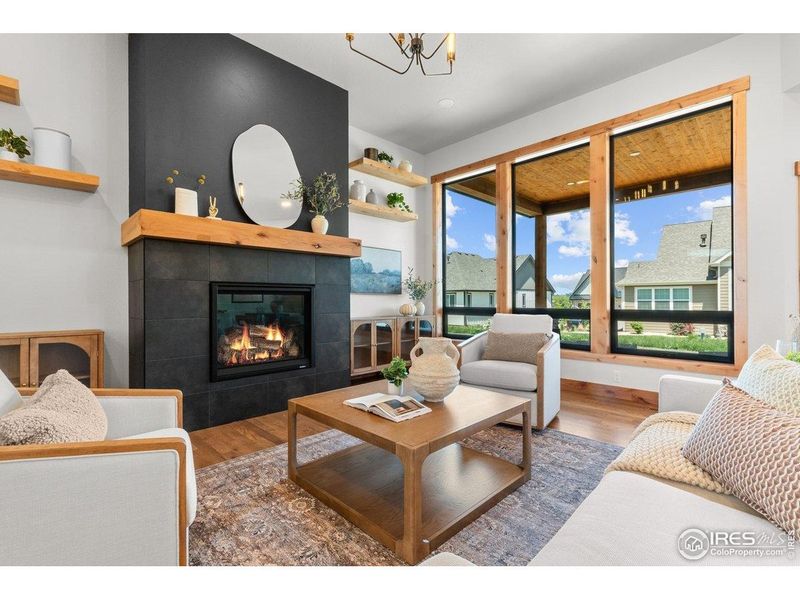 Furnished interior view inside a new home in Harvest Ridge, Berthoud (Image 6).