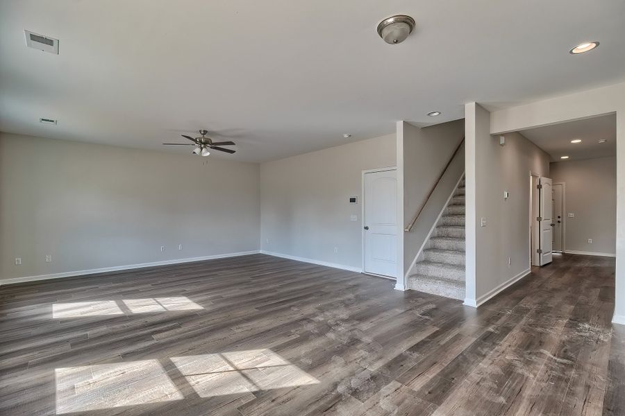 Representative unfurnished interior of a home built from the Devereaux II by Great Southern Homes in Beach Forest, Sumter (Image 39). Representative unfurnished interior of a home built from the Devereaux II by Great Southern Homes in Beach Forest, Sumter (Image 39).