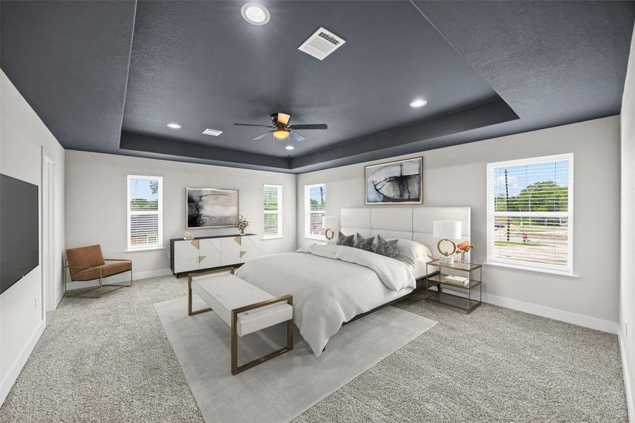 Furnished interior view inside a new home in , Houston (Image 8).