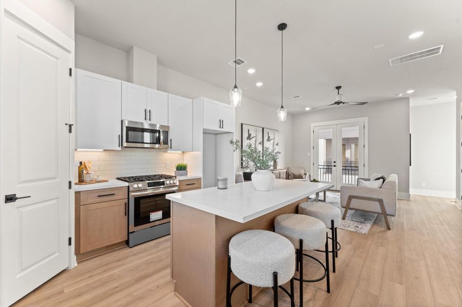 Furnished interior view inside a new home in , Houston (Image 12).