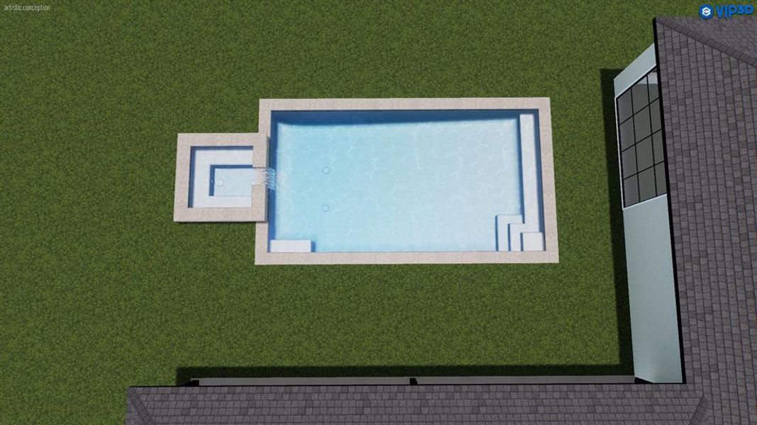 Rendering of pool that will be installed.