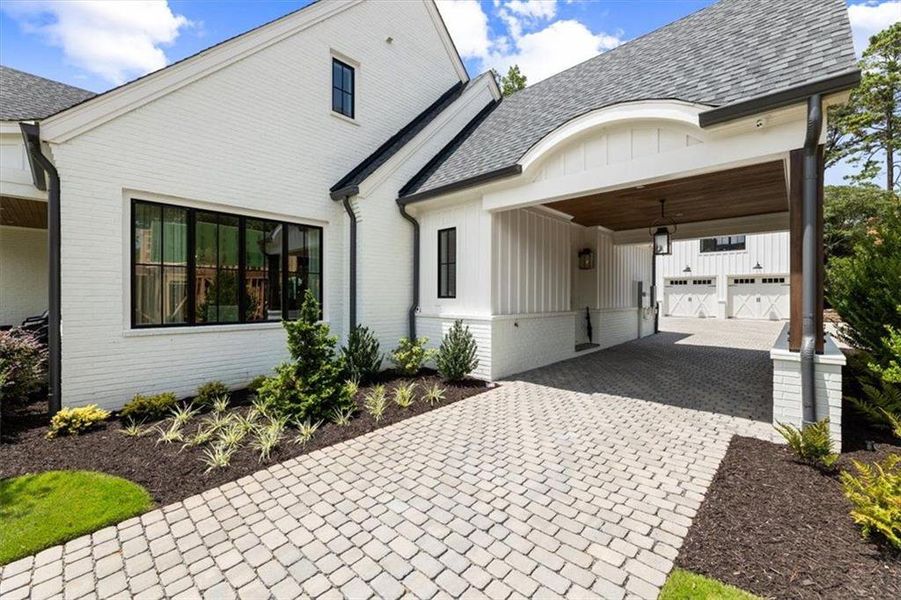 Exterior details and patio area of a home in , Roswell (Image 32).