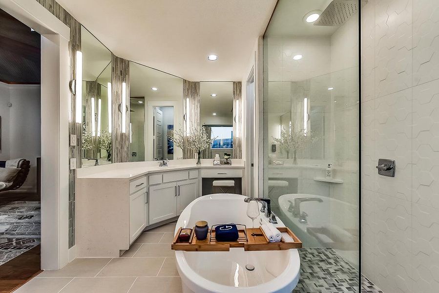 Representative furnished interior of a home built from the Grand South Pointe by Grand Homes in Grand Oaks, Celina (Image 13).