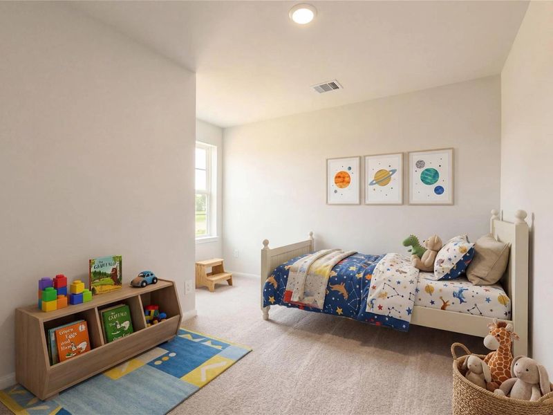 Furnished interior view inside a new home in Caney Creek Place, Conroe (Image 18).