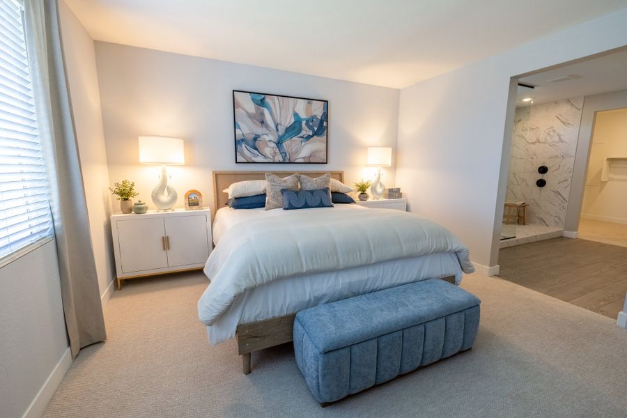 Furnished interior view inside a new home in White Tank Foothills Signature Series, Waddell (Image 15). Furnished interior view inside a new home in White Tank Foothills Signature Series, Waddell (Image 15).