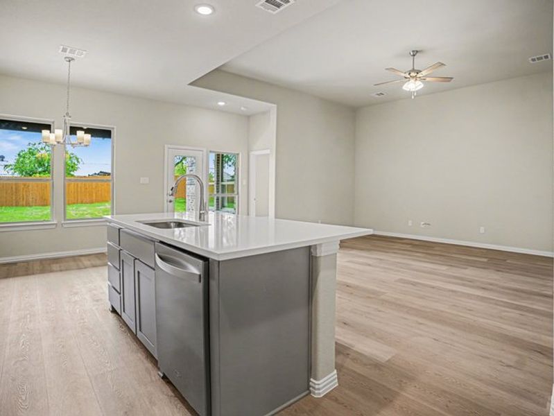 Furnished interior view inside a new home in Cole Crossing Estates, DeSoto (Image 10). Furnished interior view inside a new home in Cole Crossing Estates, DeSoto (Image 10).