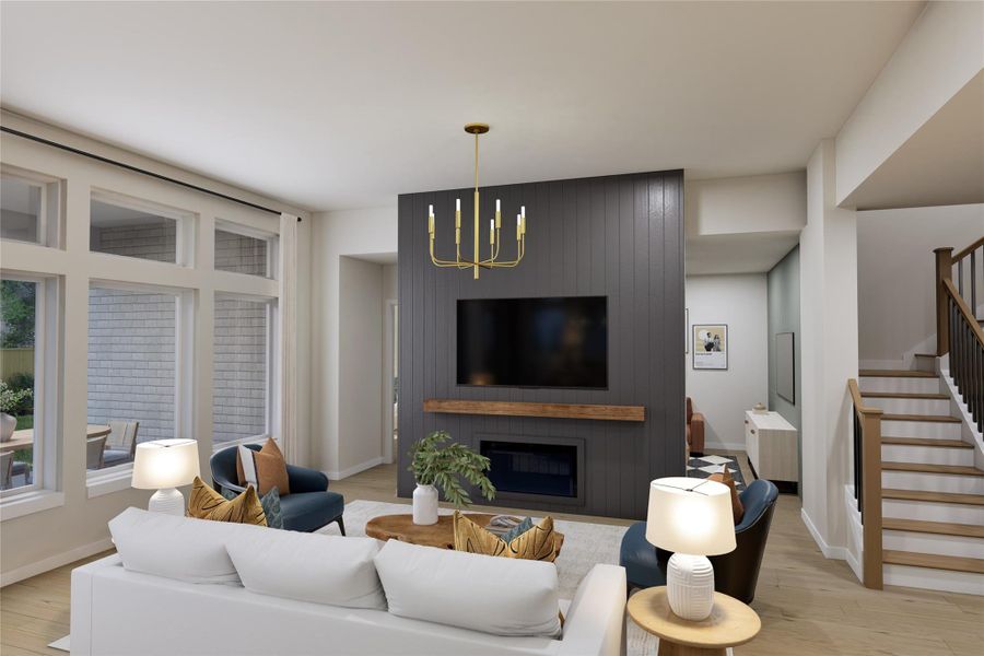 REPRESENTATIVE PHOTO:High ceilings and lots of light with sliding glass doors!