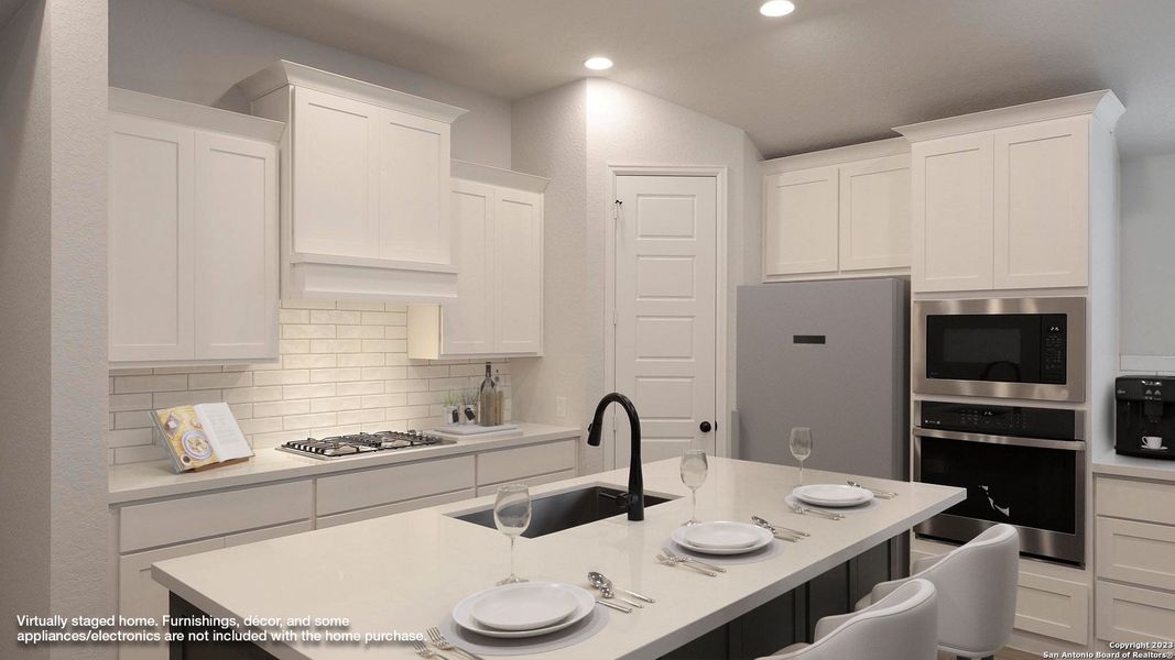 Furnished interior view inside a new home in Weston Oaks 55', San Antonio (Image 6). Furnished interior view inside a new home in Weston Oaks 55', San Antonio (Image 6).