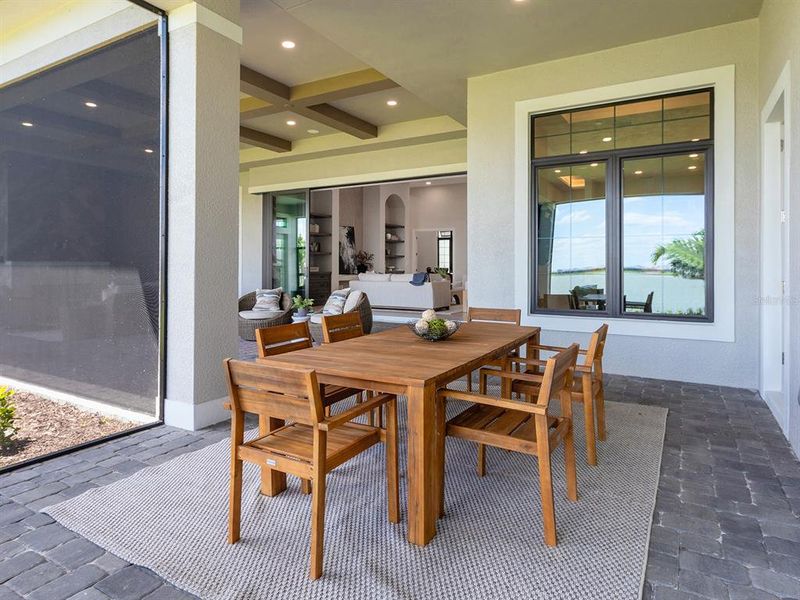 Exterior details and patio area of a home in , Sarasota (Image 43).