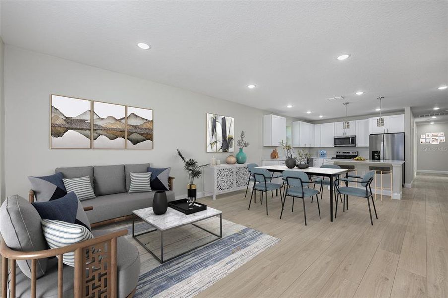 Furnished interior view inside a new home in , Deland (Image 6).