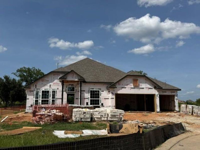 In-progress construction of a new home in Lake Conroe Area Homes, Montgomery, TX (Image 32).