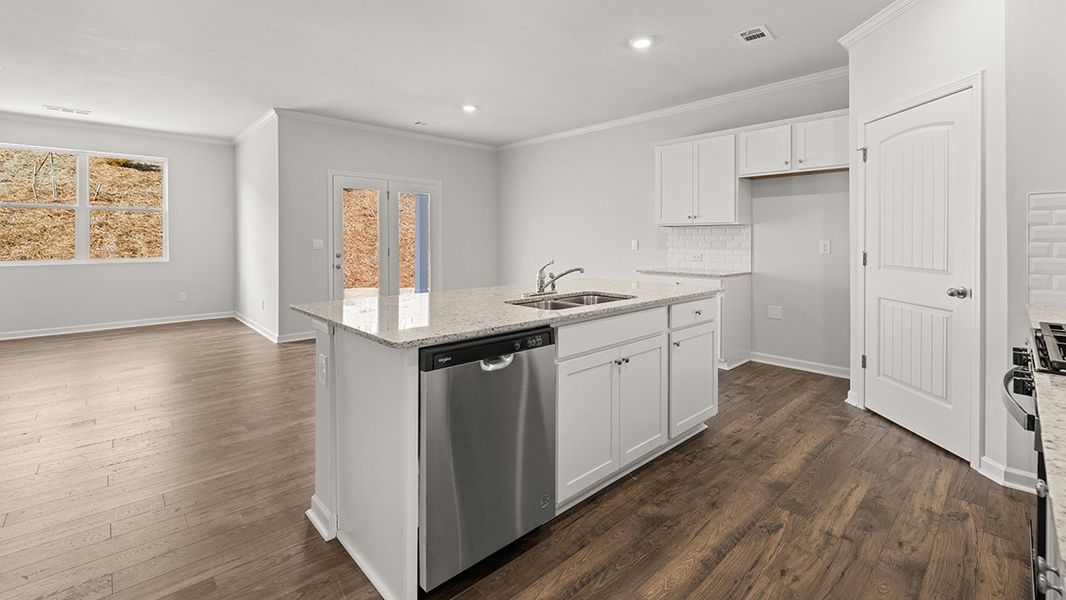 Representative furnished interior of a home built from the Cali by D.R. Horton in Parkside at Carter Grove, Cartersville (Image 7).