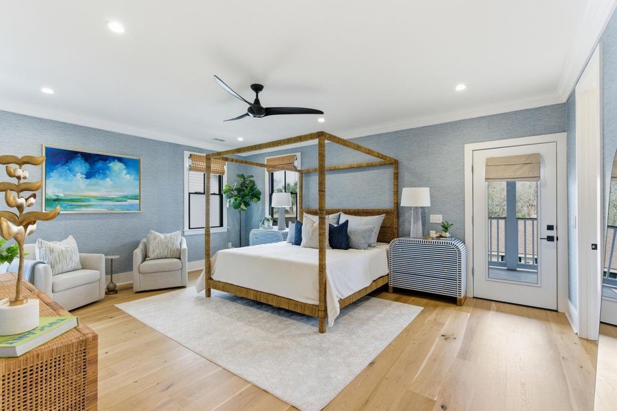 Furnished interior view inside a new home in , Charleston (Image 60).