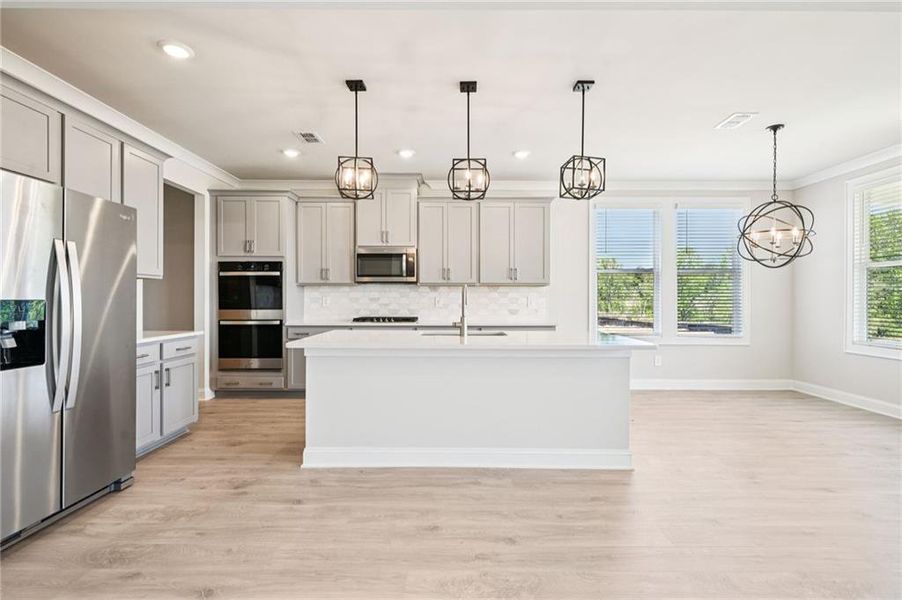 Furnished interior view inside a new home in River Pointe, Monroe (Image 7).