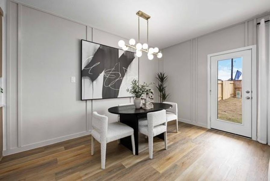 Furnished interior view inside a new home in Grand West, Houston (Image 13).