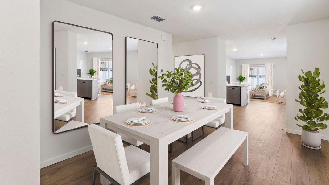 Furnished interior view inside a new home in Kindred, Kissimmee (Image 5).