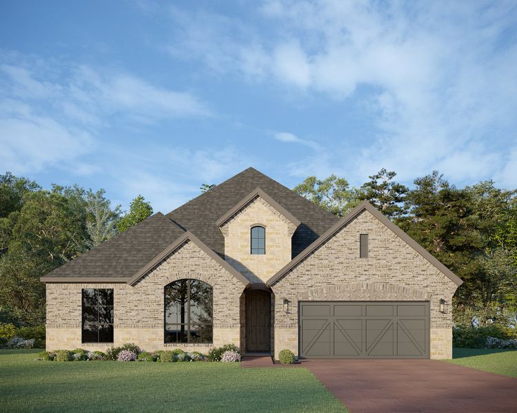 Plan 1623 Elevation A with Stone Plan 1623 Elevation A with Stone