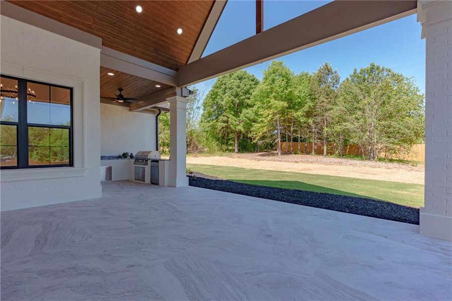 Exterior details and patio area of a home in , Monroe (Image 46).