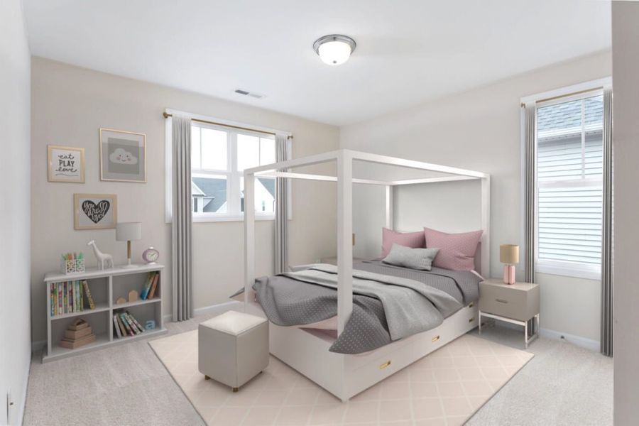 Furnished interior in a model home at Sawyer’s Run in Hampstead (Image 6).