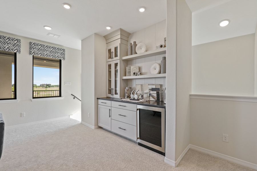 Furnished interior view inside a new home in Bridgeland 45', 50', 70', Cypress (Image 12).