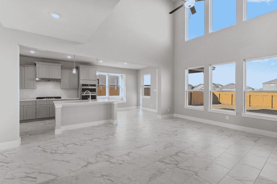 Representative unfurnished interior of a home built from the Lennox 2575 S 3CG by Saratoga Homes in Heritage Oaks, Killeen (Image 4).