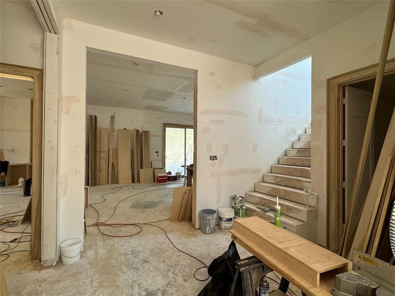 Main Staircase.  Under construction as of 1/19/24.