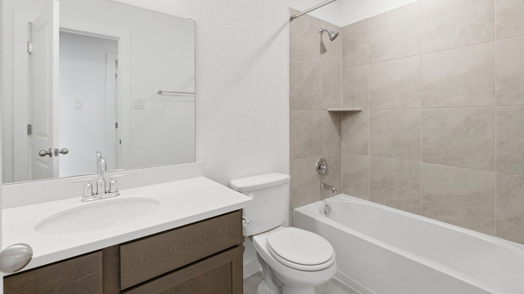 Furnished interior view inside a new home in Sky Ridge, San Marcos (Image 10).