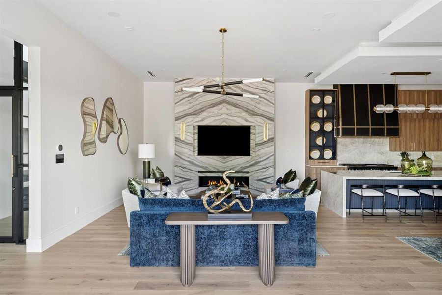 Furnished interior view inside a new home in , Southlake (Image 9).