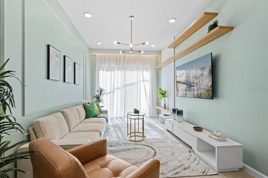 Furnished interior view inside a new home in , Orlando (Image 10). Furnished interior view inside a new home in , Orlando (Image 10).