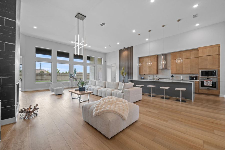 Furnished interior view inside a new home in , Cypress (Image 34).