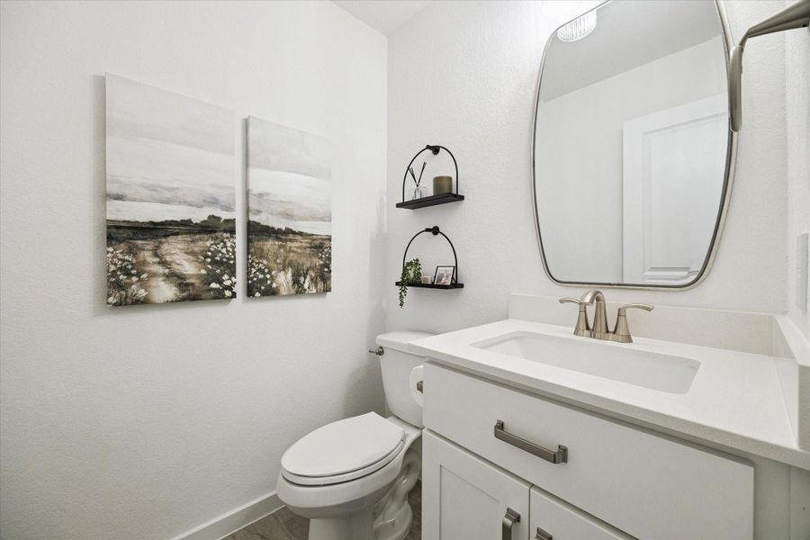 Furnished interior view inside a new home in Elyson, Katy (Image 22).