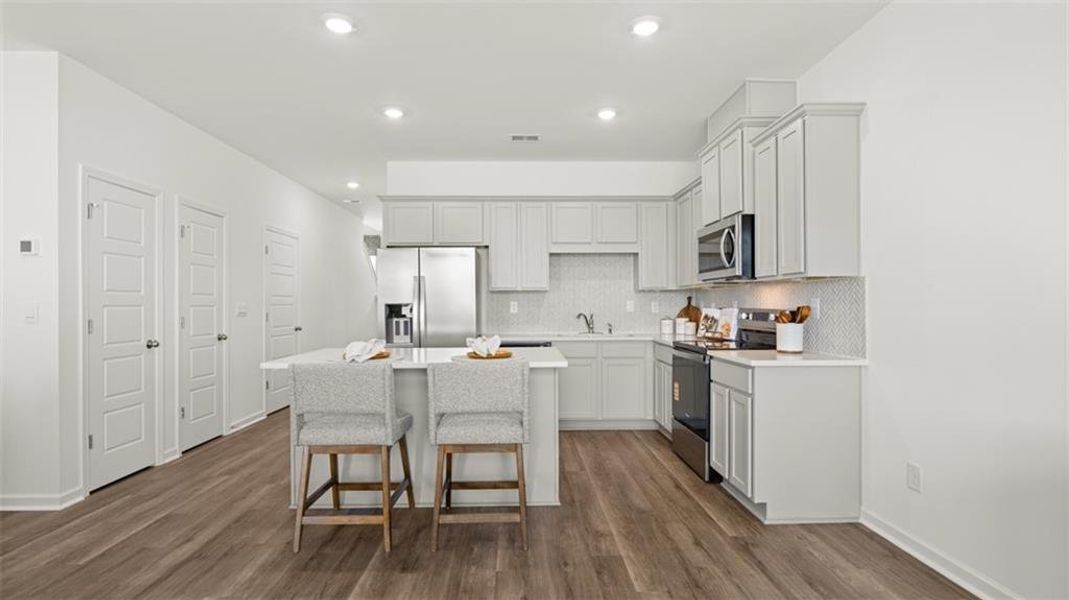 Furnished interior view inside a new home in The Gables at Agricultural Village, Perry (Image 44).