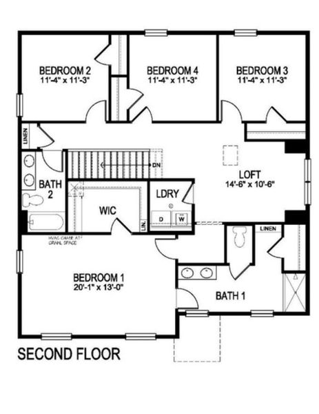 2D floor plan layout of this home in Brighton Crossing, Brighton, CO (Image 4).
